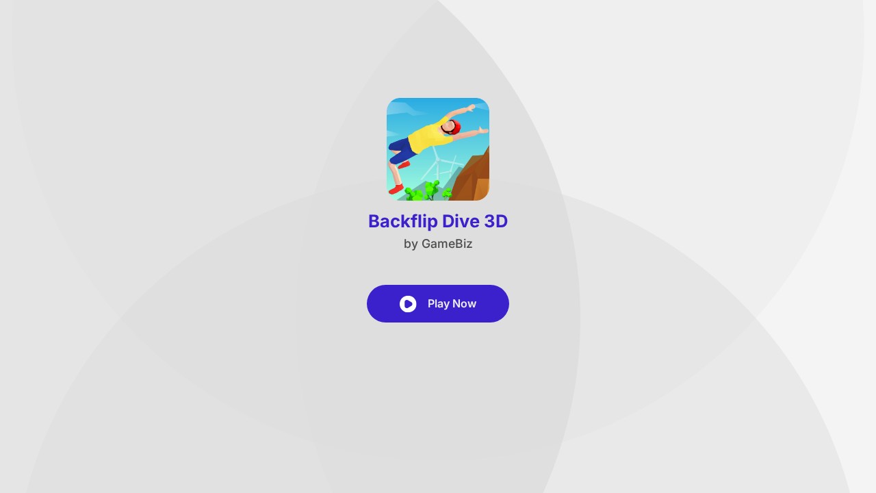 Backflip Dive 3D