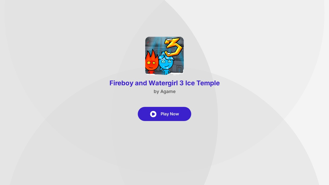 Fireboy and Watergirl 3: Ice Temple