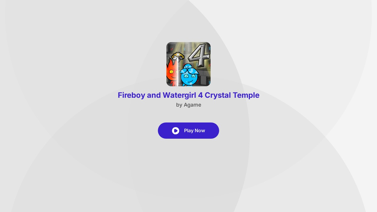Fireboy and Watergirl 4: Crystal Temple