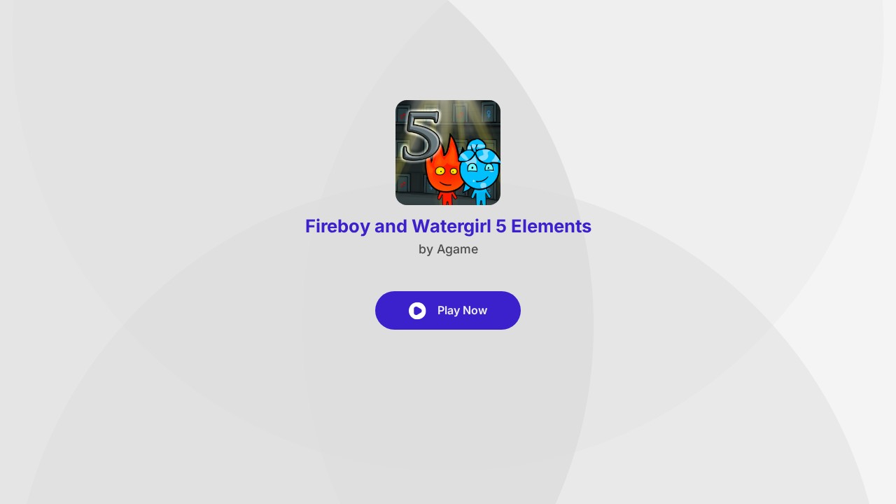 Fireboy and Watergirl 5: Elements
