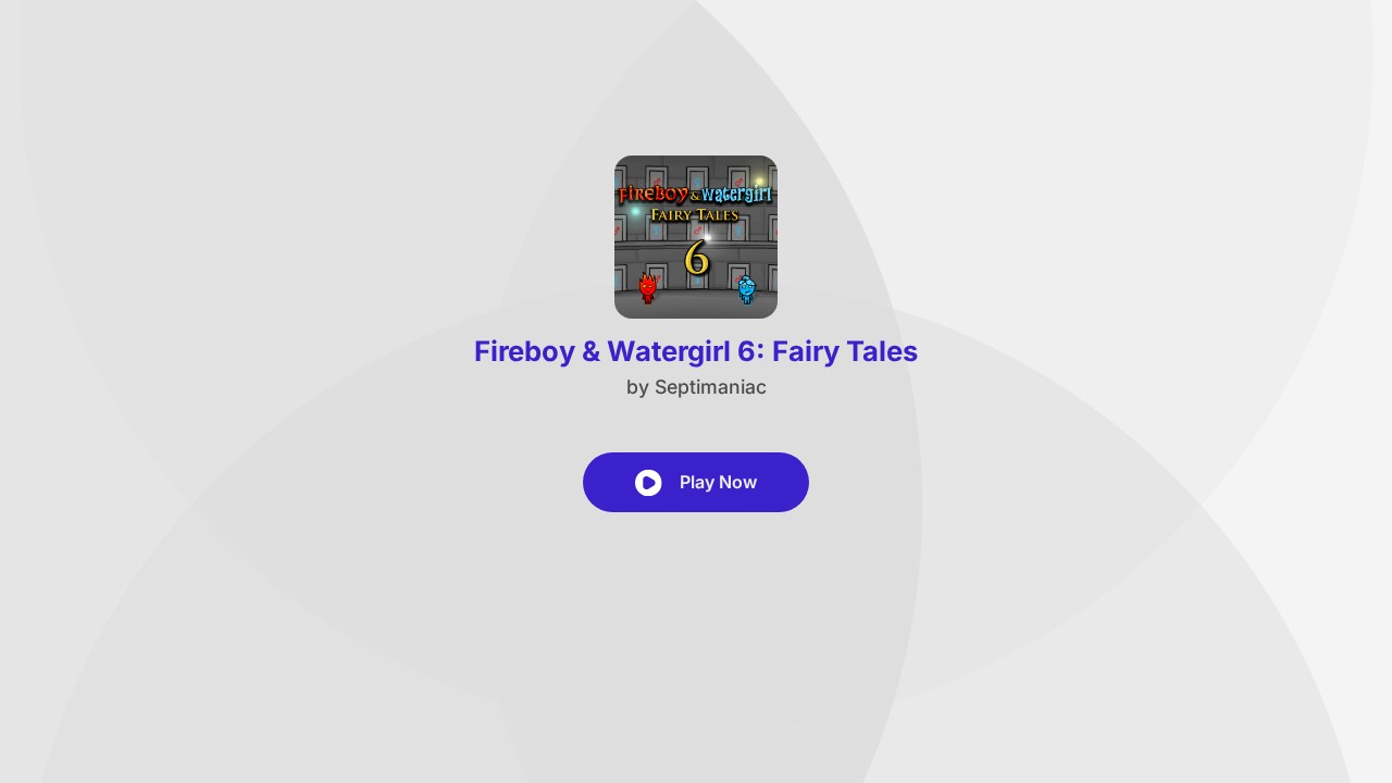 Fireboy and Watergirl 6: Fairy Tales