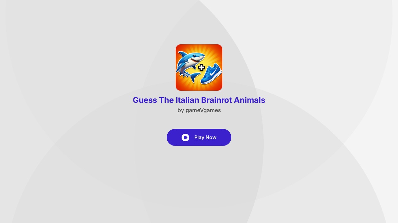 Guess the Italian Brainrot Animals
