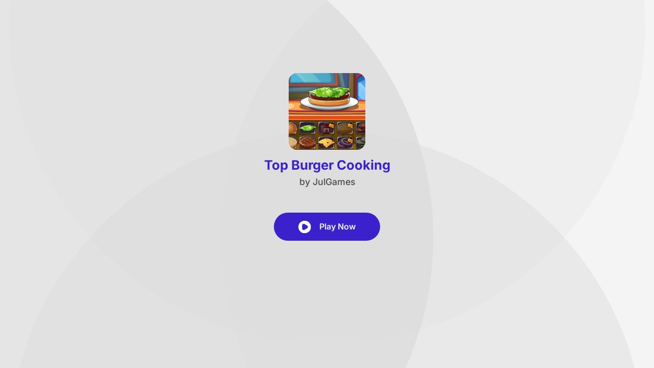 Top Burger Cooking