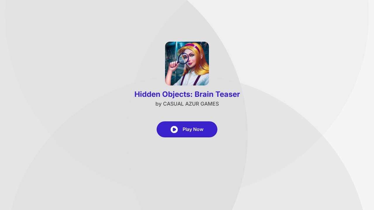 Hidden Objects: Brain Teaser