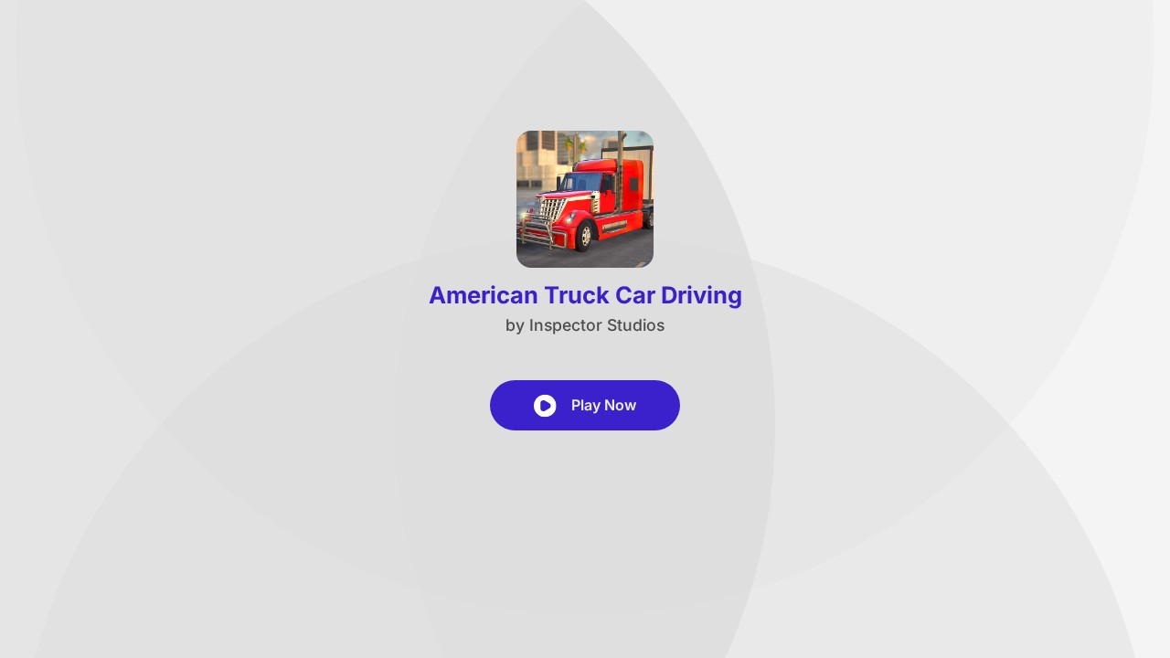 American Truck Car Driving