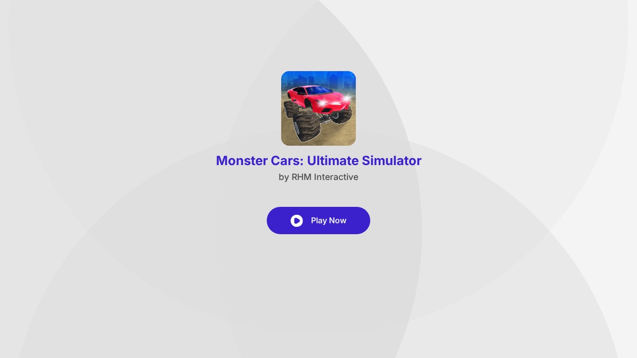 Monster Cars: Ultimate Simulator