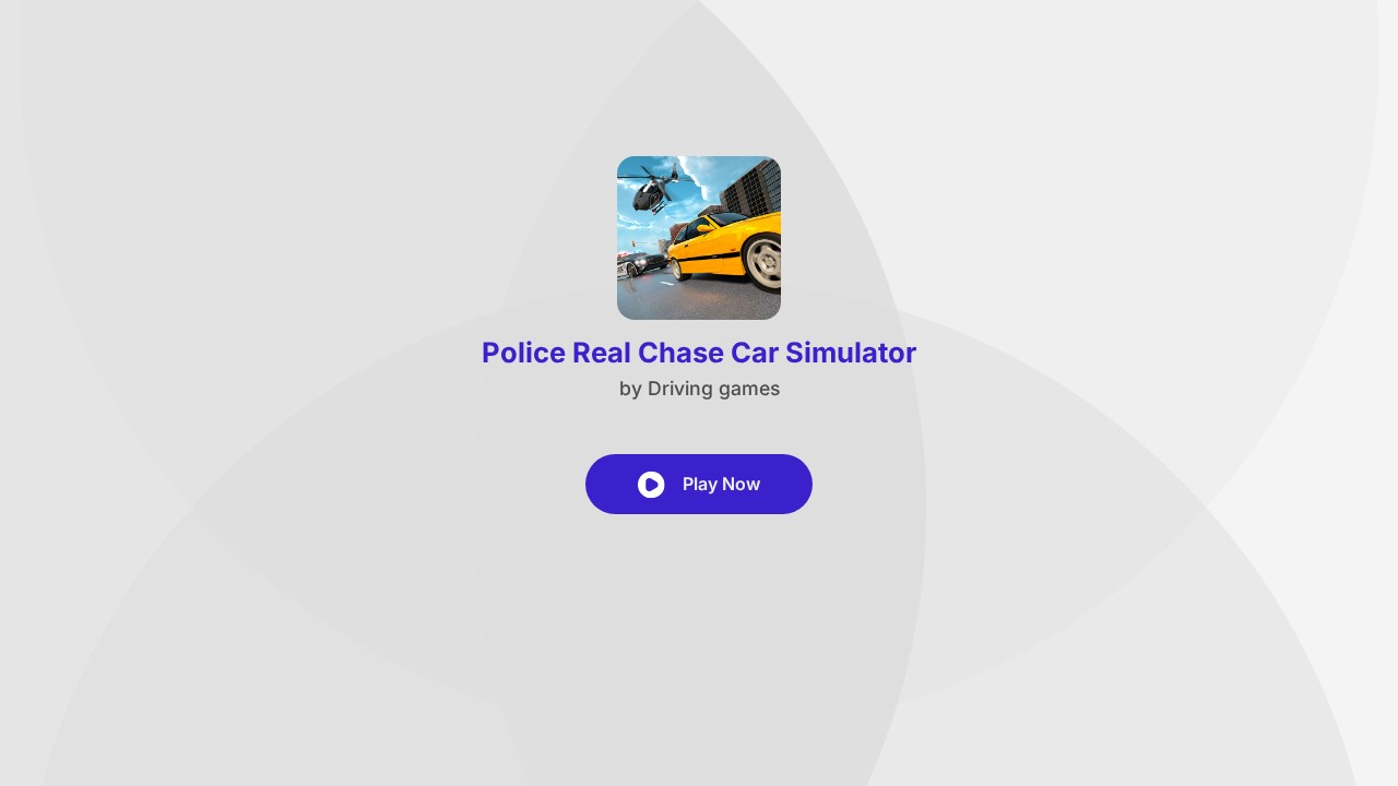 Police Real Chase Car Simulator